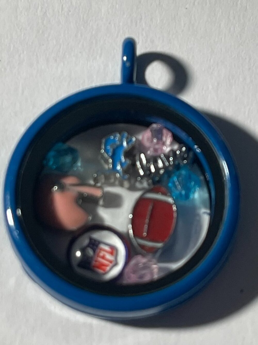Detroit Lions NFL Memory Charm Locket w/ 22 IN chain NEW